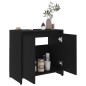 Armadio da Bagno Nero 60x33x61 cm in Truciolato Armadio da Bagno Nero 60x33x61 cm in Truciolato