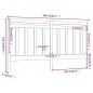 Testiera per Letto 206x4x100 cm in Legno Massello di Pino Testiera per Letto 206x4x100 cm in Legno Massello di Pino