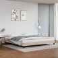 vidaXL Giroletto con Testiera Cappuccino 200x200 cm in Similpelle vidaXL Giroletto con Testiera Cappuccino 200x200 cm in Similpelle