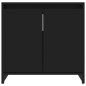Armadio da Bagno Nero 60x33x61 cm in Truciolato Armadio da Bagno Nero 60x33x61 cm in Truciolato