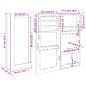 vidaXL Armadio Portagioie con Specchio a Muro 30x8,5x67 cm vidaXL Armadio Portagioie con Specchio a Muro 30x8,5x67 cm
