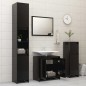 Armadio da Bagno Nero 60x33x61 cm in Truciolato Armadio da Bagno Nero 60x33x61 cm in Truciolato