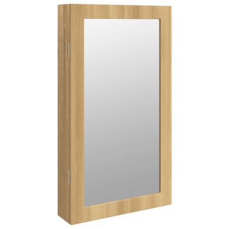 vidaXL Armadio Portagioie a Specchio con Luci LED a Parete