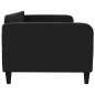 vidaXL Letto da Giorno Nero 90x200 cm in Tessuto vidaXL Letto da Giorno Nero 90x200 cm in Tessuto