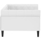 vidaXL Letto da Giorno Bianco 90x200 cm in Similpelle