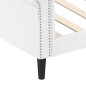 vidaXL Letto da Giorno Bianco 90x200 cm in Similpelle