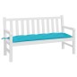 vidaXL Cuscino per Panca Turchese 150x50x7 cm in Tessuto Oxford