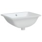 vidaXL Lavandino da Bagno Bianco 47,5x35x19,5 cm Rettangolare Ceramica