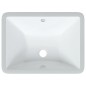 vidaXL Lavandino da Bagno Bianco 47,5x35x19,5 cm Rettangolare Ceramica