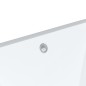 vidaXL Lavandino da Bagno Bianco 47,5x35x19,5 cm Rettangolare Ceramica