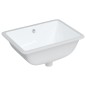 vidaXL Lavandino da Bagno Bianco 52x38,5x19,5 cm Rettangolare Ceramica vidaXL Lavandino da Bagno Bianco 52x38,5x19,5 cm Rettangolare Ceramica