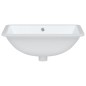 vidaXL Lavandino da Bagno Bianco 52x38,5x19,5 cm Rettangolare Ceramica vidaXL Lavandino da Bagno Bianco 52x38,5x19,5 cm Rettangolare Ceramica