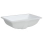 vidaXL Lavandino da Bagno Bianco 52x38,5x19,5 cm Rettangolare Ceramica vidaXL Lavandino da Bagno Bianco 52x38,5x19,5 cm Rettangolare Ceramica