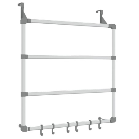 vidaXL Portasciugamani 67x15x66 cm in Alluminio