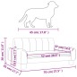 vidaXL Lettino per Cani Nero 70x45x30 cm in Similpelle vidaXL Lettino per Cani Nero 70x45x30 cm in Similpelle