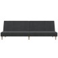 vidaXL Divano Letto a 2 Posti Grigio Scuro in Tessuto vidaXL Divano Letto a 2 Posti Grigio Scuro in Tessuto