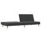 vidaXL Divano Letto a 2 Posti Grigio Scuro in Tessuto vidaXL Divano Letto a 2 Posti Grigio Scuro in Tessuto