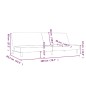 vidaXL Divano Letto a 2 Posti Grigio Scuro in Tessuto vidaXL Divano Letto a 2 Posti Grigio Scuro in Tessuto