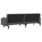 vidaXL Divano Letto a 2 Posti con 2 Cuscini Grigio Scuro in Tessuto vidaXL Divano Letto a 2 Posti con 2 Cuscini Grigio Scuro in Tessuto