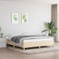 vidaXL Giroletto senza Materasso Crema 160x200 cm in Tessuto vidaXL Giroletto senza Materasso Crema 160x200 cm in Tessuto