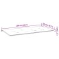 vidaXL Cuscino Panca Giardino Bianco e Blu 100x50x3 cm Tessuto Oxford