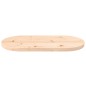 vidaXL Piano Tavolo 70x35x2,5 cm in Legno Massello di Pino Ovale vidaXL Piano Tavolo 70x35x2,5 cm in Legno Massello di Pino Ovale