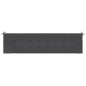 vidaXL Cuscino per Panca Nero 200x50x3 cm in Tessuto Oxford