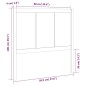 Testiera per Letto 95,5x4x100 cm in Legno Massello di Pino Testiera per Letto 95,5x4x100 cm in Legno Massello di Pino