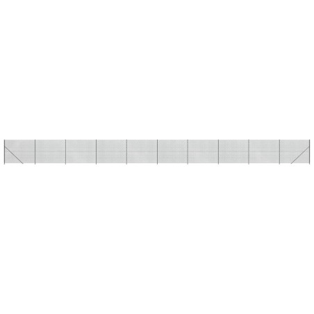 vidaXL Recinzione a Rete con Flangia Antracite 1,6x25 m