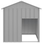 vidaXL Casetta Cani Tetto Grigio Chiaro 117x103x123 cm Acciaio Zincato