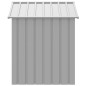 vidaXL Casetta Cani Tetto Grigio Chiaro 117x103x123 cm Acciaio Zincato