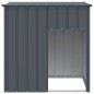 vidaXL Casetta Cani con Tetto Antracite 110x103x109 cm Acciaio Zincato