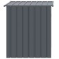 vidaXL Casetta Cani con Tetto Antracite 110x103x109 cm Acciaio Zincato