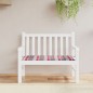 vidaXL Cuscino per Panca a Quadri Rossi 100x50x3 cm Tessuto Oxford