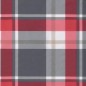 vidaXL Cuscino per Panca a Quadri Rossi 100x50x3 cm Tessuto Oxford