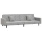 vidaXL Divano Letto a 2 Posti con 2 Cuscini Grigio Chiaro in Velluto vidaXL Divano Letto a 2 Posti con 2 Cuscini Grigio Chiaro in Velluto