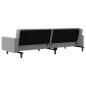 vidaXL Divano Letto a 2 Posti con 2 Cuscini Grigio Chiaro in Velluto vidaXL Divano Letto a 2 Posti con 2 Cuscini Grigio Chiaro in Velluto