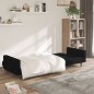 vidaXL Divano Letto a 2 Posti Nero Tessuto in Microfibra vidaXL Divano Letto a 2 Posti Nero Tessuto in Microfibra