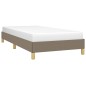 vidaXL Giroletto senza Materasso Tortora 100x200 cm in Tessuto vidaXL Giroletto senza Materasso Tortora 100x200 cm in Tessuto