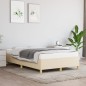 vidaXL Giroletto senza Materasso Crema 120x200 cm Tessuto vidaXL Giroletto senza Materasso Crema 120x200 cm Tessuto