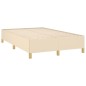 vidaXL Giroletto senza Materasso Crema 120x200 cm Tessuto vidaXL Giroletto senza Materasso Crema 120x200 cm Tessuto