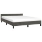 vidaXL Giroletto senza Materasso Grigio Scuro 140x190 cm Velluto vidaXL Giroletto senza Materasso Grigio Scuro 140x190 cm Velluto