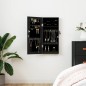 vidaXL Armadio Portagioie con Specchio a Muro Nero 30x8,5x67 cm vidaXL Armadio Portagioie con Specchio a Muro Nero 30x8,5x67 cm