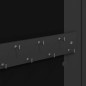 vidaXL Armadio Portagioie con Specchio a Muro Nero 30x8,5x67 cm vidaXL Armadio Portagioie con Specchio a Muro Nero 30x8,5x67 cm