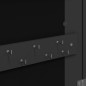 vidaXL Armadio Portagioie a Specchio con Luci LED a Parete Nero vidaXL Armadio Portagioie a Specchio con Luci LED a Parete Nero