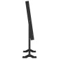 vidaXL Armadio Portagioie Specchio Autoportante Nero 42x38x152 cm
