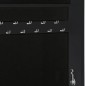vidaXL Armadio Portagioie Specchio Autoportante Nero 42x38x152 cm