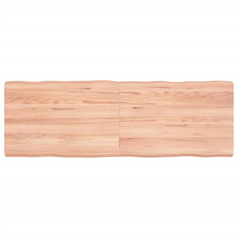 vidaXL Piano Tavolo Marrone Chiaro 120x40x6 cm in Rovere Non Trattato vidaXL Piano Tavolo Marrone Chiaro 120x40x6 cm in Rovere Non Trattato