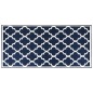 vidaXL Tappeto da Esterno Navy e Bianco 100x200 cm Design Reversibile vidaXL Tappeto da Esterno Navy e Bianco 100x200 cm Design Reversibile