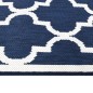 vidaXL Tappeto da Esterno Navy e Bianco 100x200 cm Design Reversibile vidaXL Tappeto da Esterno Navy e Bianco 100x200 cm Design Reversibile